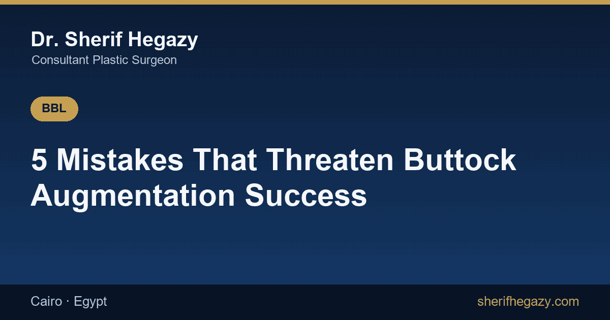5 Mistakes That Threaten the Success of Buttock Augmentation