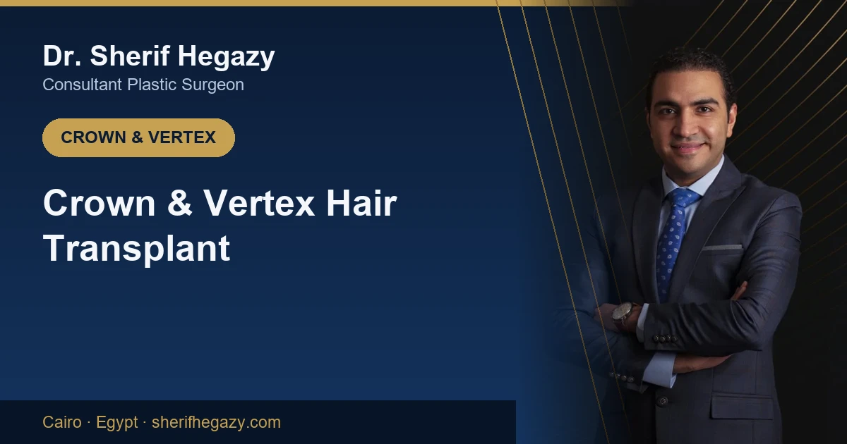 Crown Hair Transplant: Why the Vertex Is a Different Job
